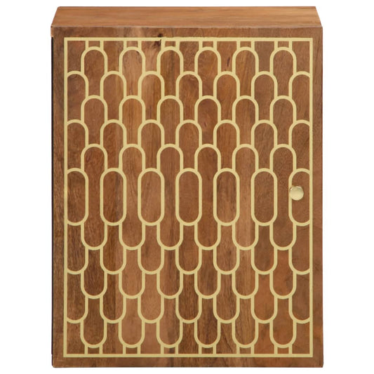 Mobile da Bagno a Parete 38x33x48 cm in Legno Massello di Mango | homemem39