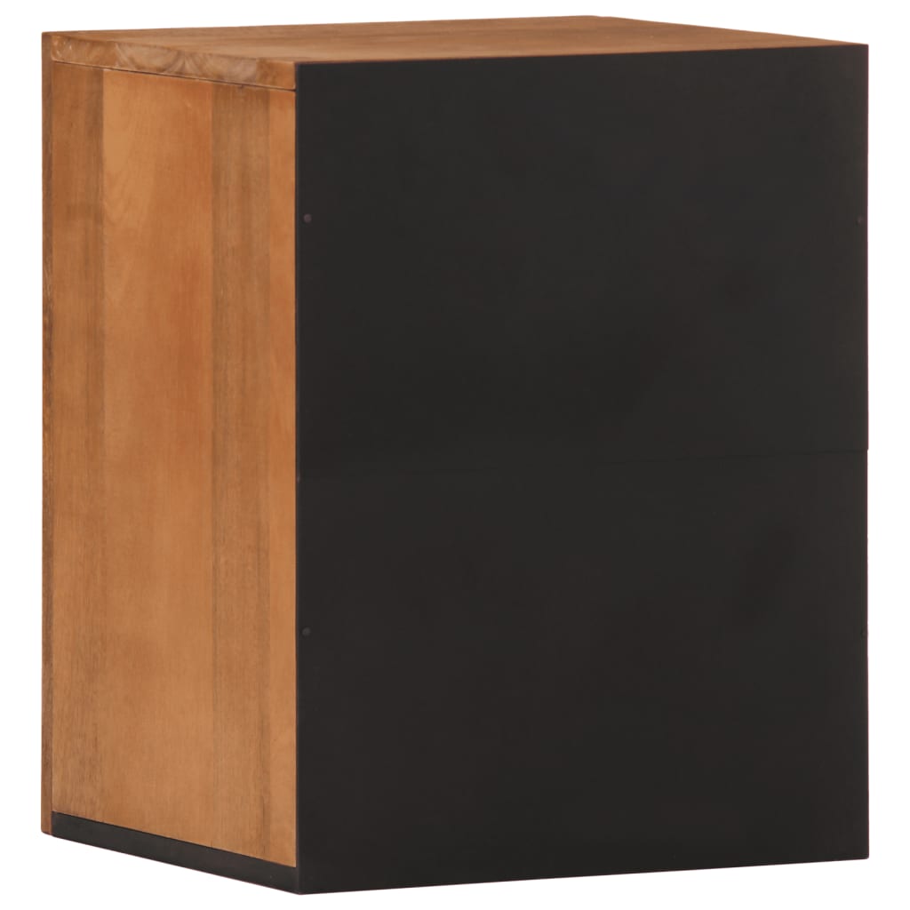 Mobile da Bagno a Parete 38x33x48 cm in Legno Massello di Mango | homemem39