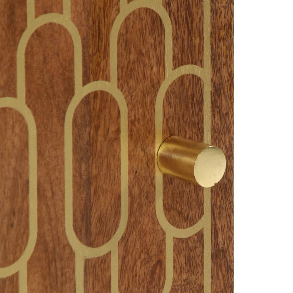 Mobile da Bagno a Parete 38x33x48 cm in Legno Massello di Mango | homemem39