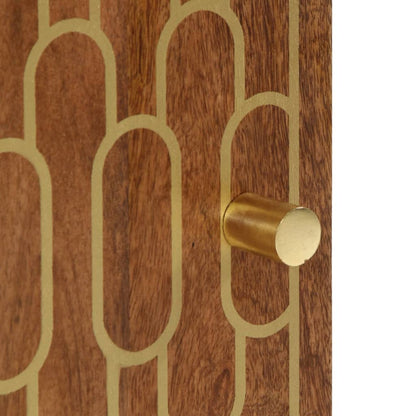 Mobile da Bagno a Parete 38x33x48 cm in Legno Massello di Mango | homemem39