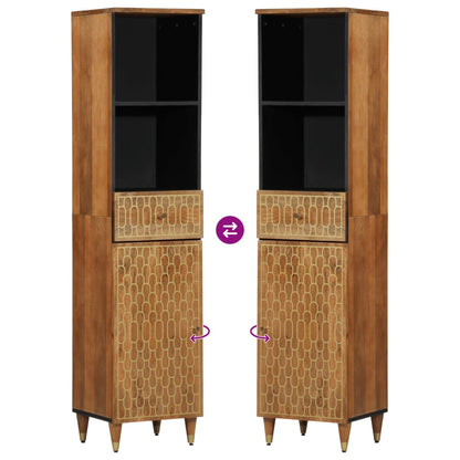 Mobile da Bagno 38x33x160 cm in Legno Massello di Mango