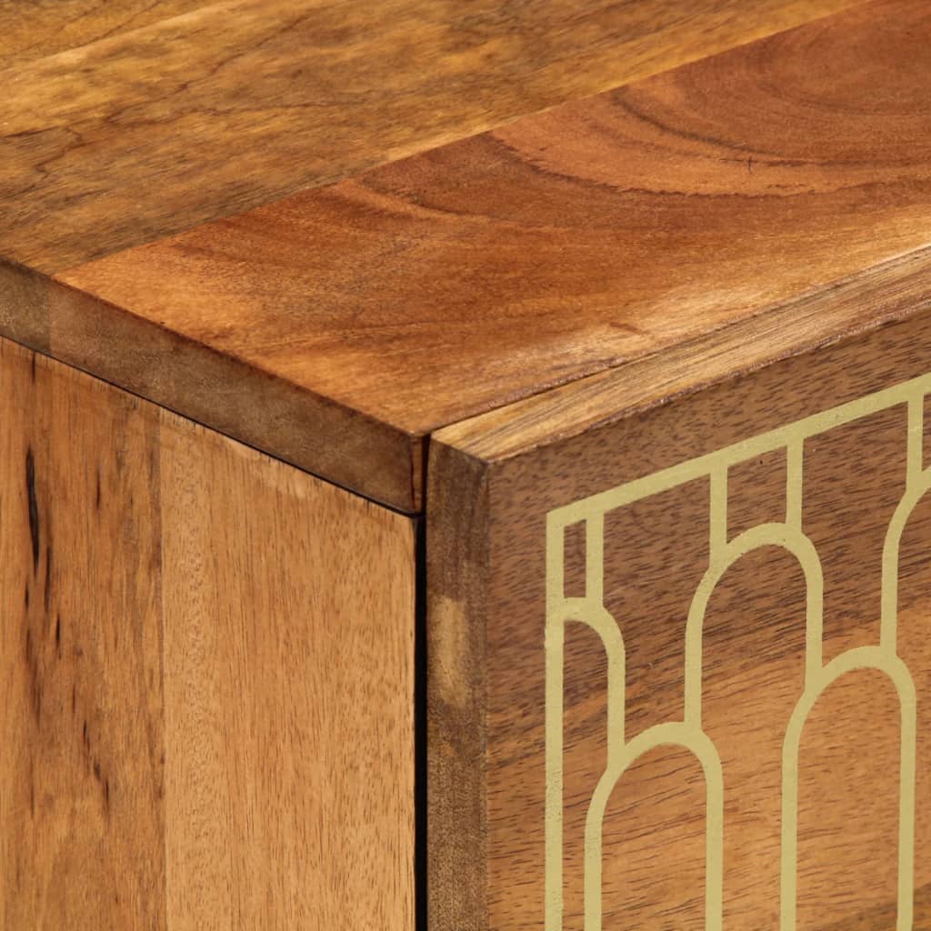 Credenza 40x33x75 cm in Legno Massello di Mango