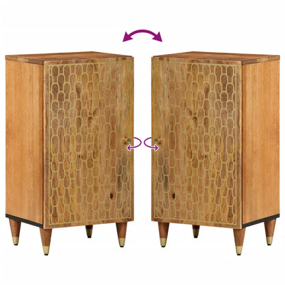Credenza 40x33x75 cm in Legno Massello di Mango