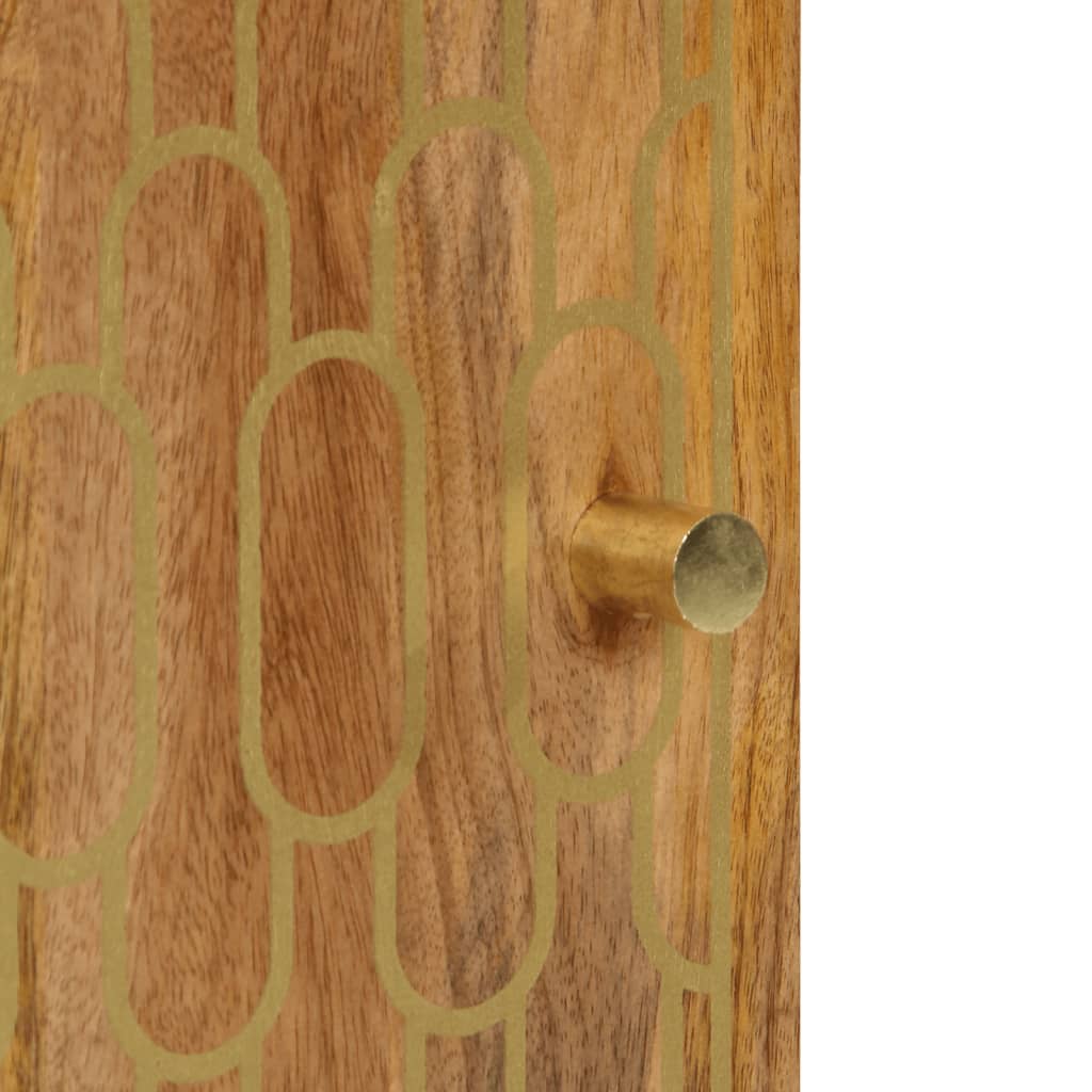 Credenza 40x33x75 cm in Legno Massello di Mango