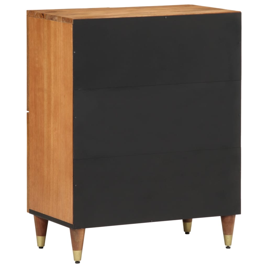 Credenza 60x33x75 cm in Legno Massello di Mango