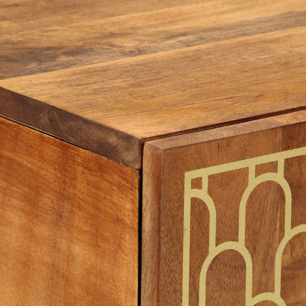 Credenza 60x33x110 cm in Legno Massello di Mango