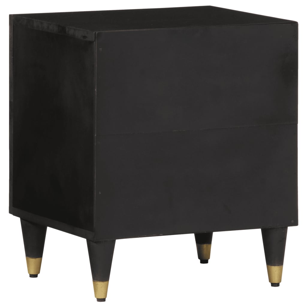 Comodino 40x33x46 cm in Legno Massello di Mango | homemem39