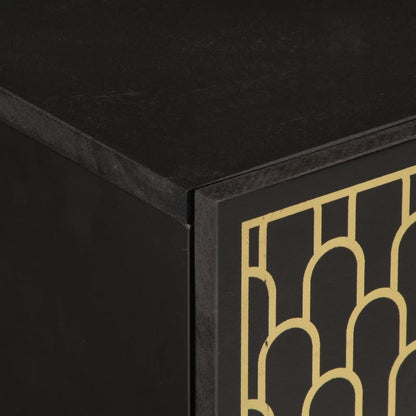 Comodino 40x33x46 cm in Legno Massello di Mango | homemem39