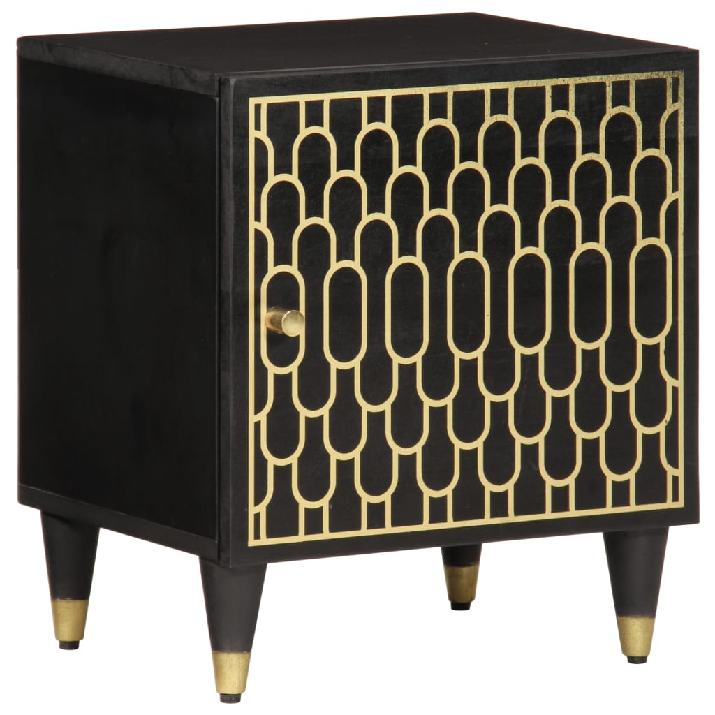 Comodini 2pz 40x33x46 cm in Legno Massello di Mango | homemem39