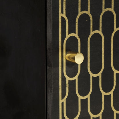 Comodini 2pz 40x33x46 cm in Legno Massello di Mango | homemem39