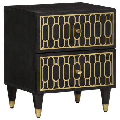 Comodini 2pz 40x33x46 cm in Legno Massello di Mango | homemem39
