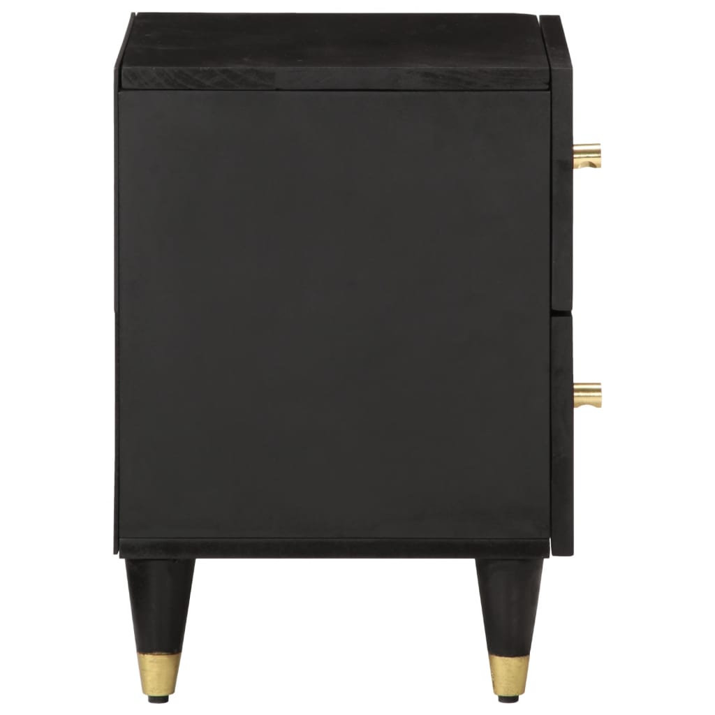 Comodini 2pz 40x33x46 cm in Legno Massello di Mango - homemem39