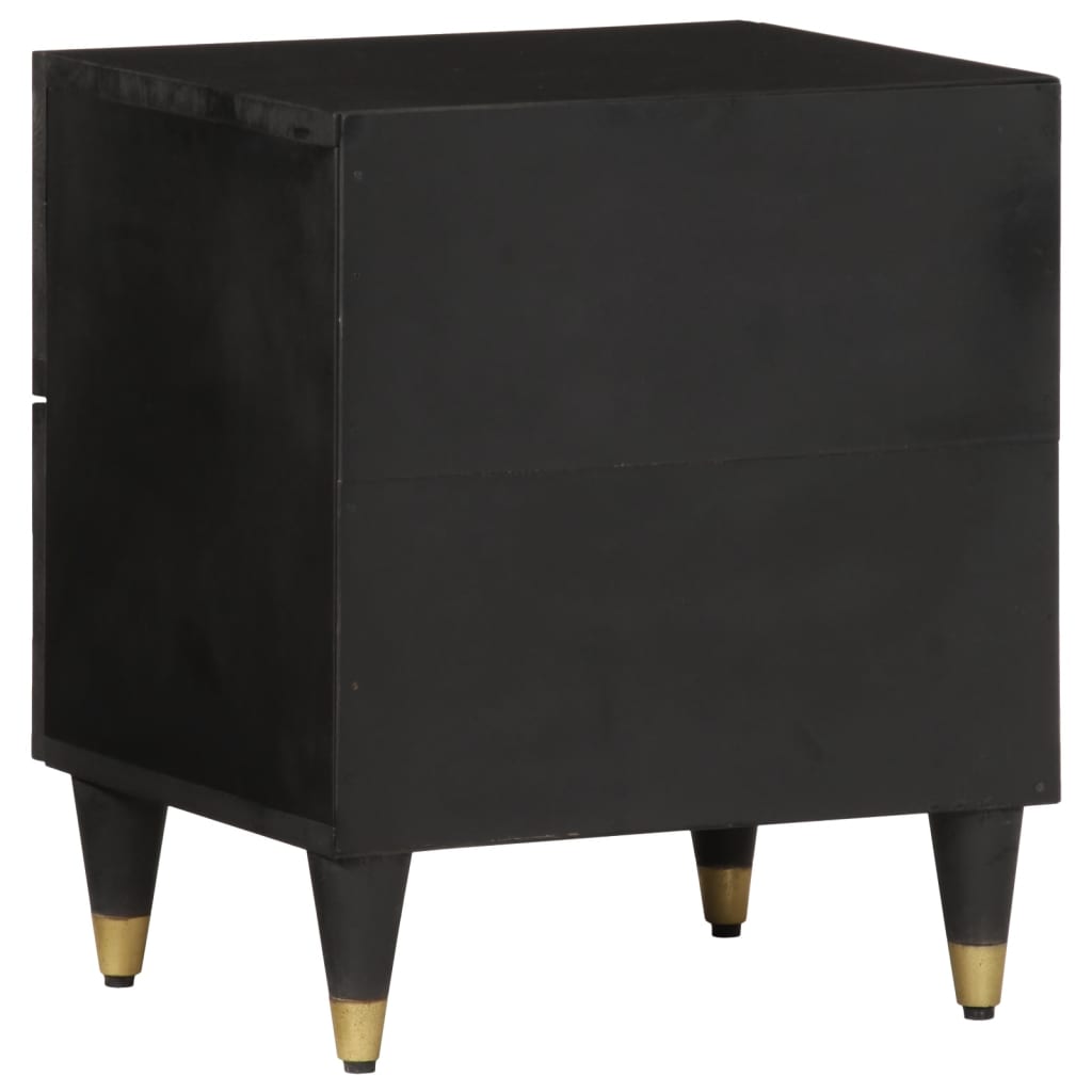 Comodini 2pz 40x33x46 cm in Legno Massello di Mango | homemem39