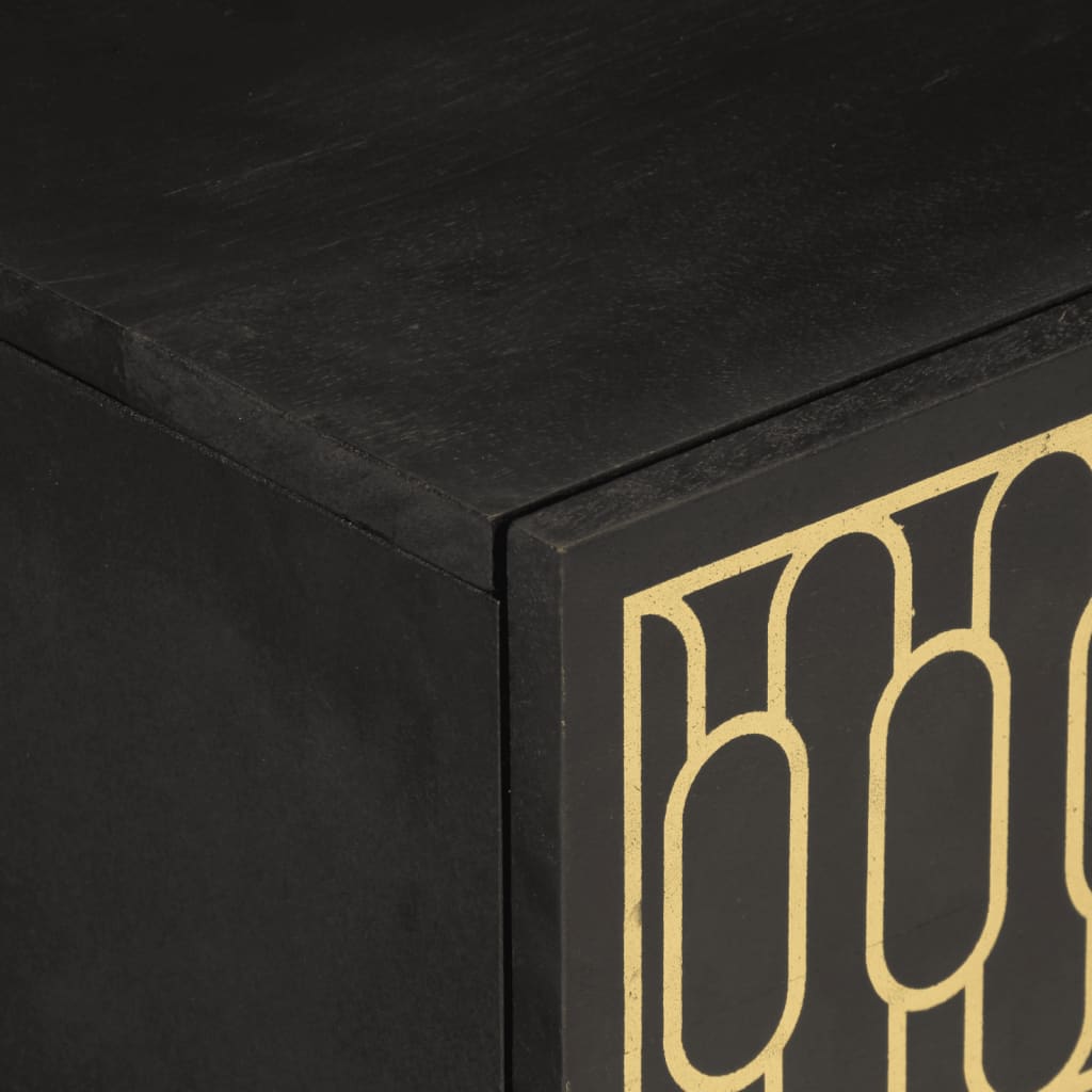 Comodini 2pz 40x33x46 cm in Legno Massello di Mango - homemem39