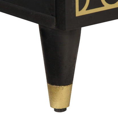 Comodini 2pz 40x33x46 cm in Legno Massello di Mango - homemem39