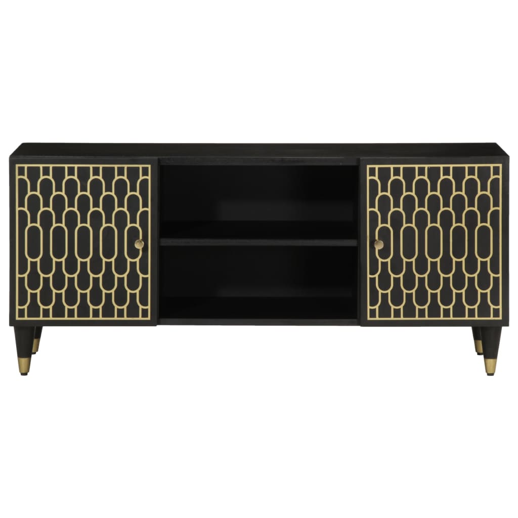 Mobile Porta TV 105x33x46cm in Legno Massello di Mango - homemem39