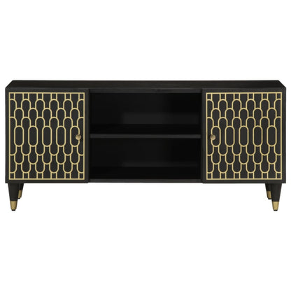 Mobile Porta TV 105x33x46cm in Legno Massello di Mango - homemem39