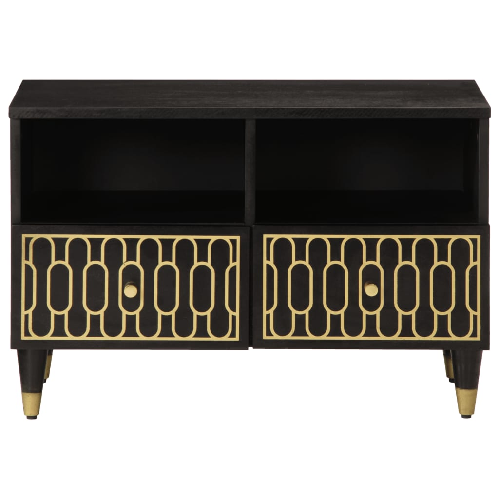 Mobile Porta TV 70x33x46 cm in Legno Massello di Mango - homemem39