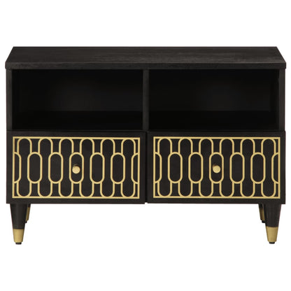 Mobile Porta TV 70x33x46 cm in Legno Massello di Mango - homemem39