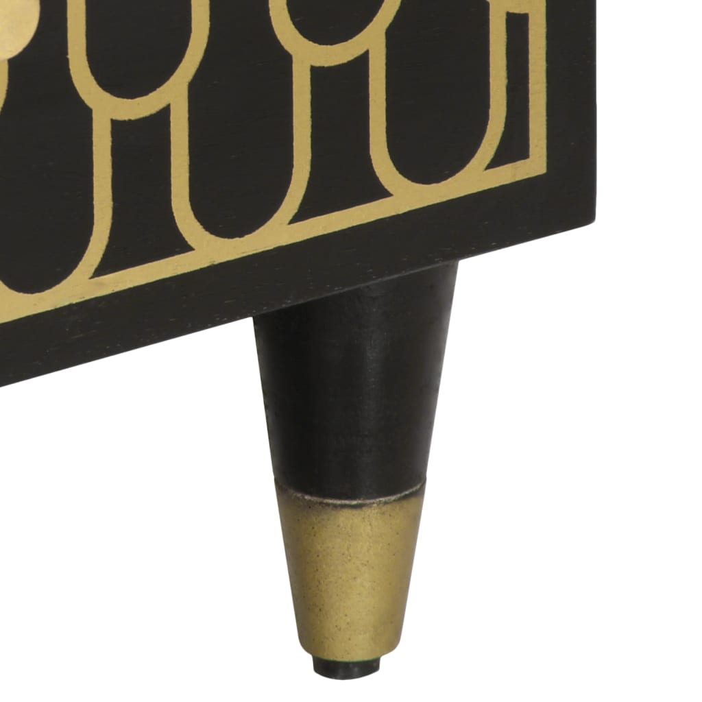 Mobile Porta TV 70x33x46 cm in Legno Massello di Mango - homemem39