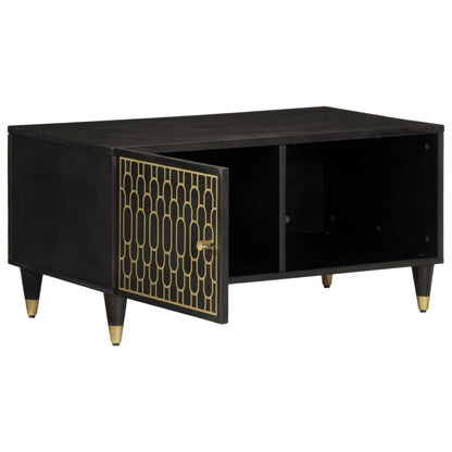 Tavolino da Salotto 80x50x40 cm Legno Massello di Mango | homemem39