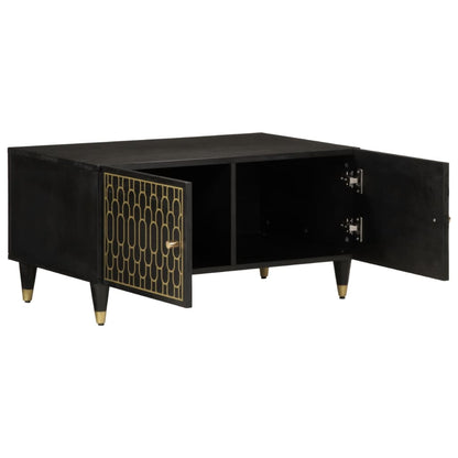 Tavolino da Salotto 80x50x40 cm Legno Massello di Mango | homemem39