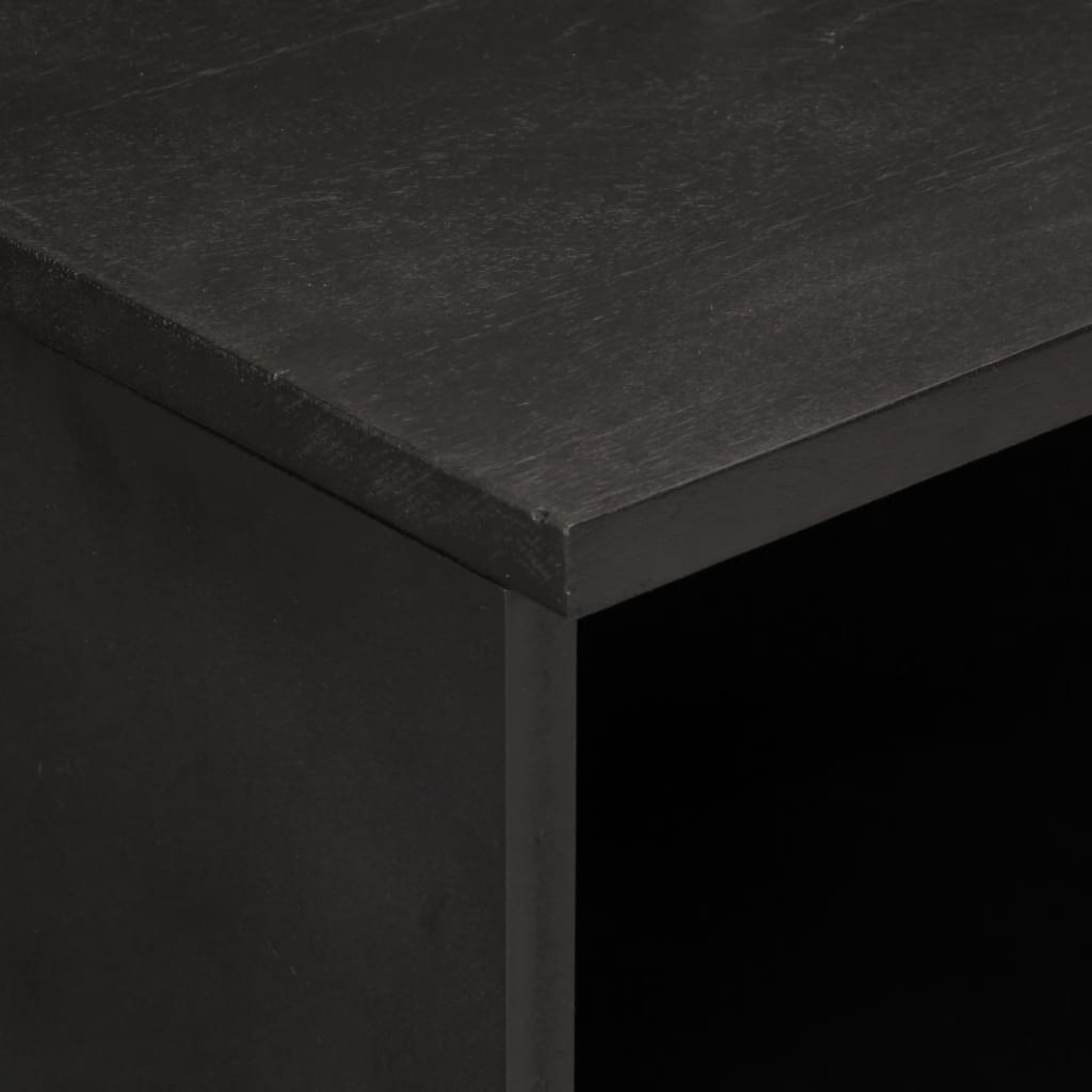 Comodino 40x33x46 cm in Legno Massello di Mango - homemem39