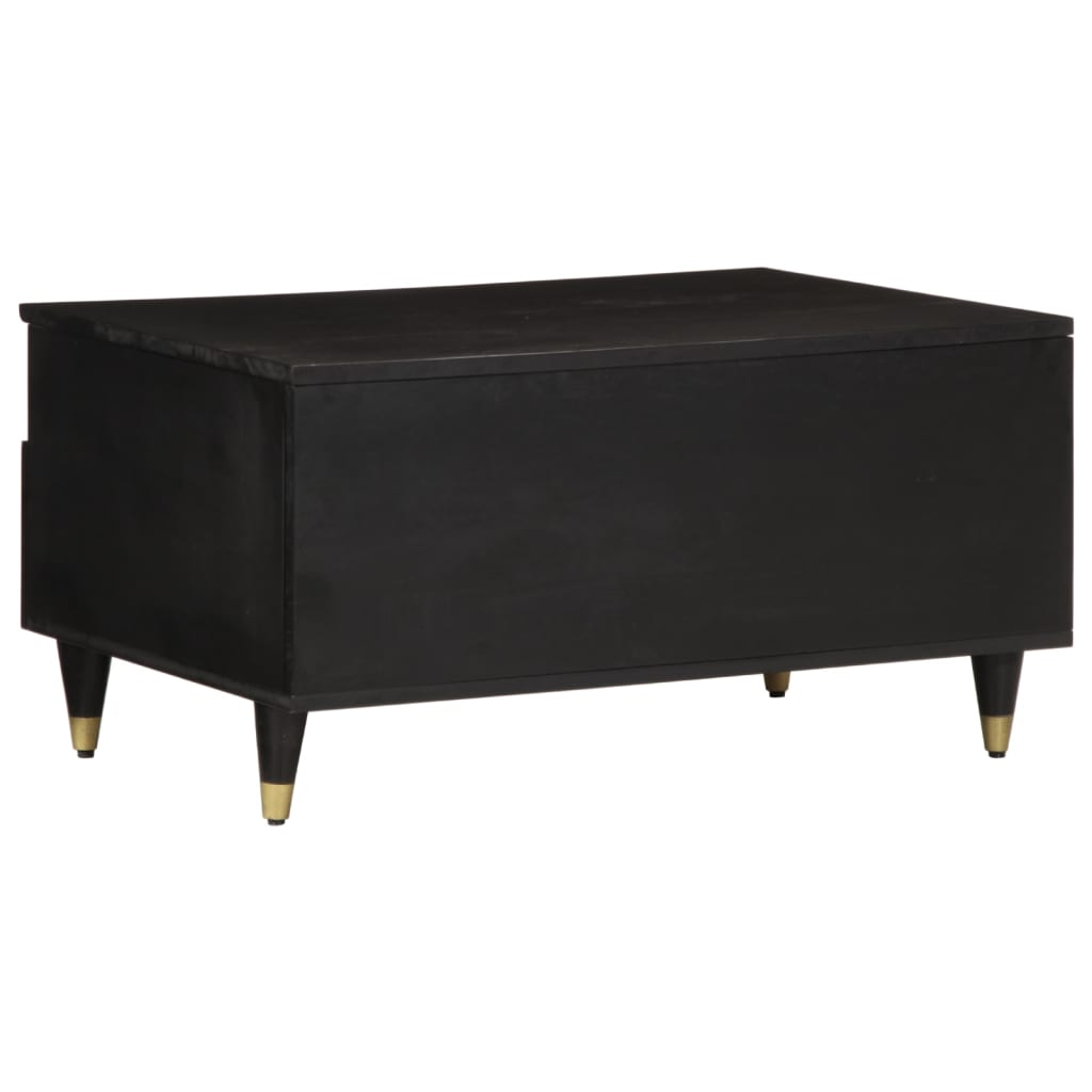 Tavolino da Salotto 80x54x40 cm in Legno Massello di Mango