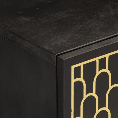 Mobile Porta TV 80x31,5x46 cm in Legno Massello di Mango - homemem39