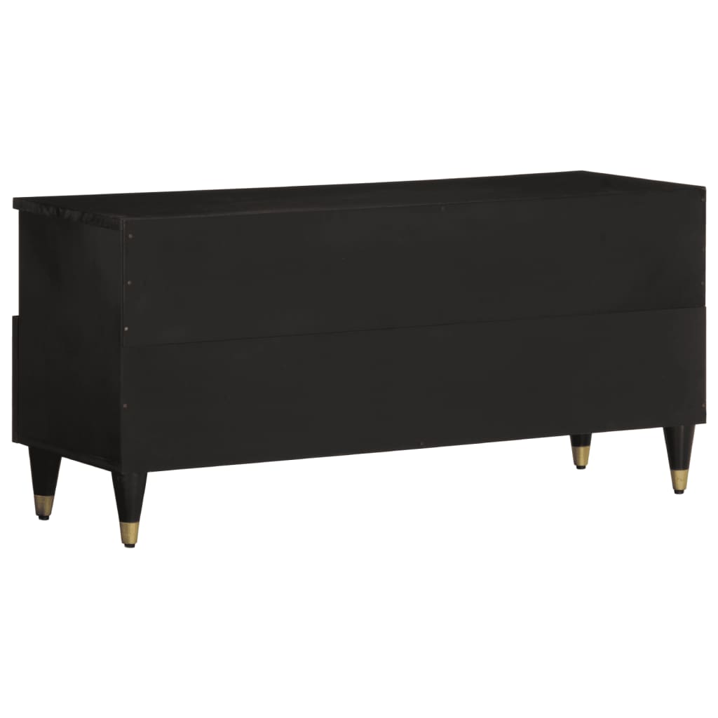 Mobile Porta TV 100x33x46 cm in Legno Massello di Mango - homemem39