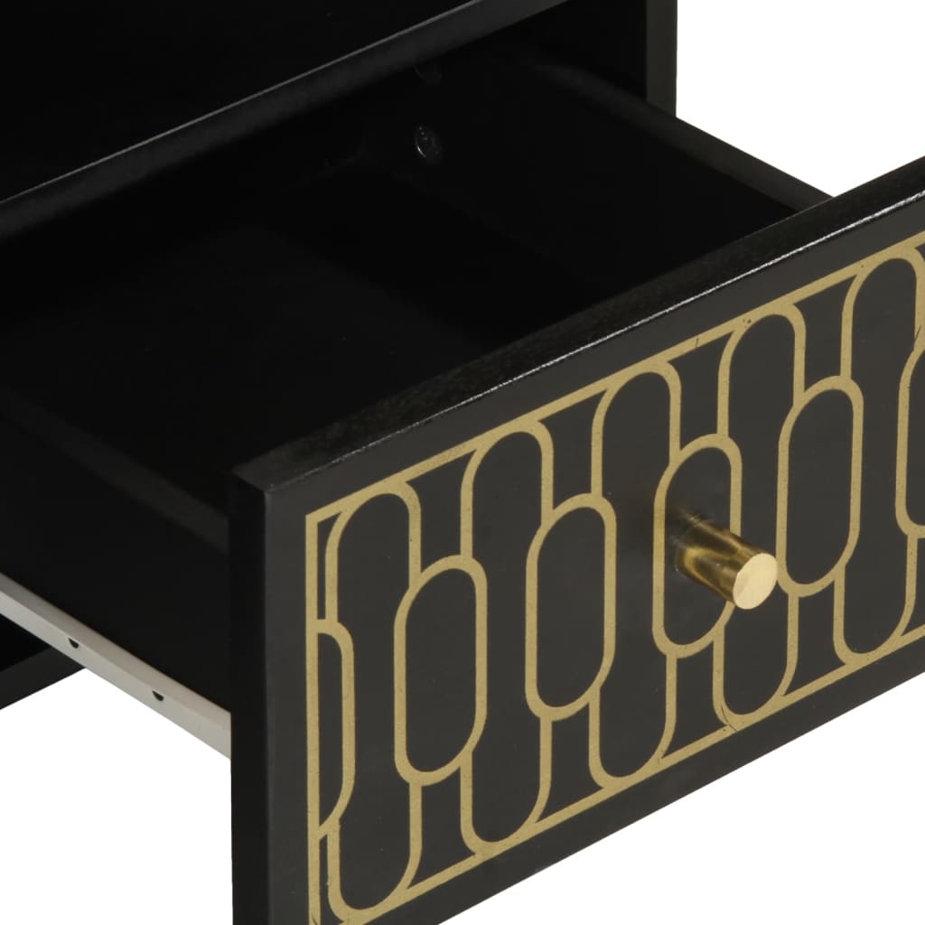 Mobile Porta TV 100x33x46 cm in Legno Massello di Mango - homemem39