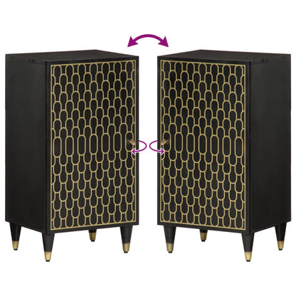 Credenza 40x33x75 cm in Legno Massello di Mango