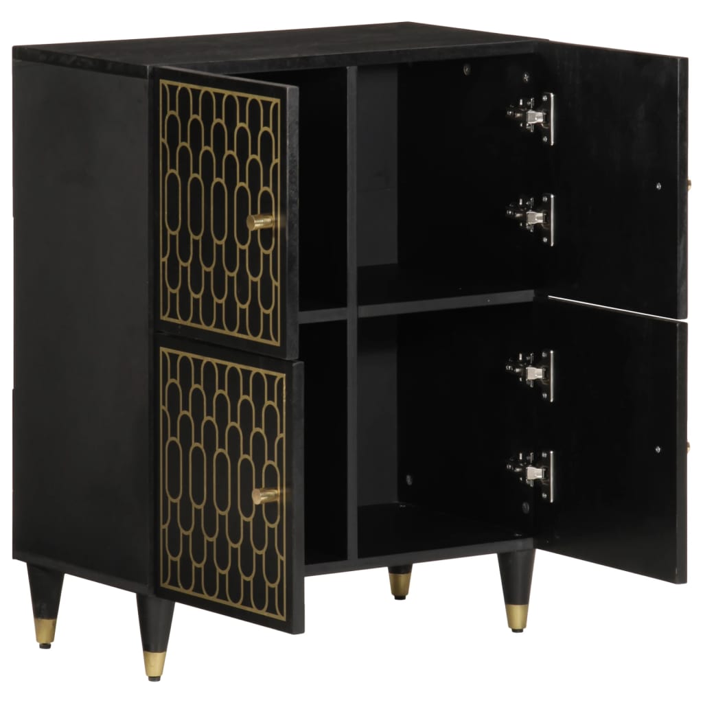 Credenza 60x33x75 cm in Legno Massello di Mango - homemem39