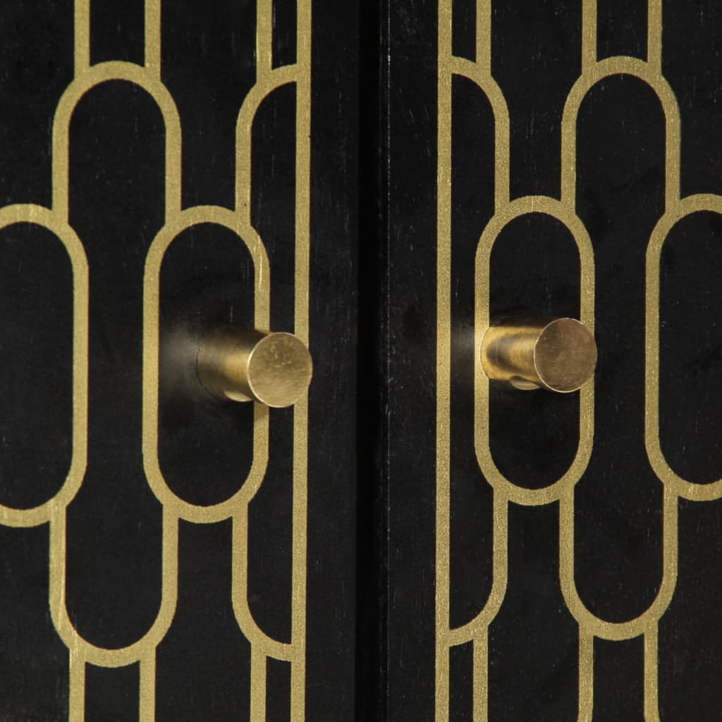 Credenza 60x33x75 cm in Legno Massello di Mango - homemem39