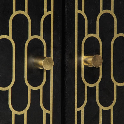 Credenza 60x33x75 cm in Legno Massello di Mango - homemem39