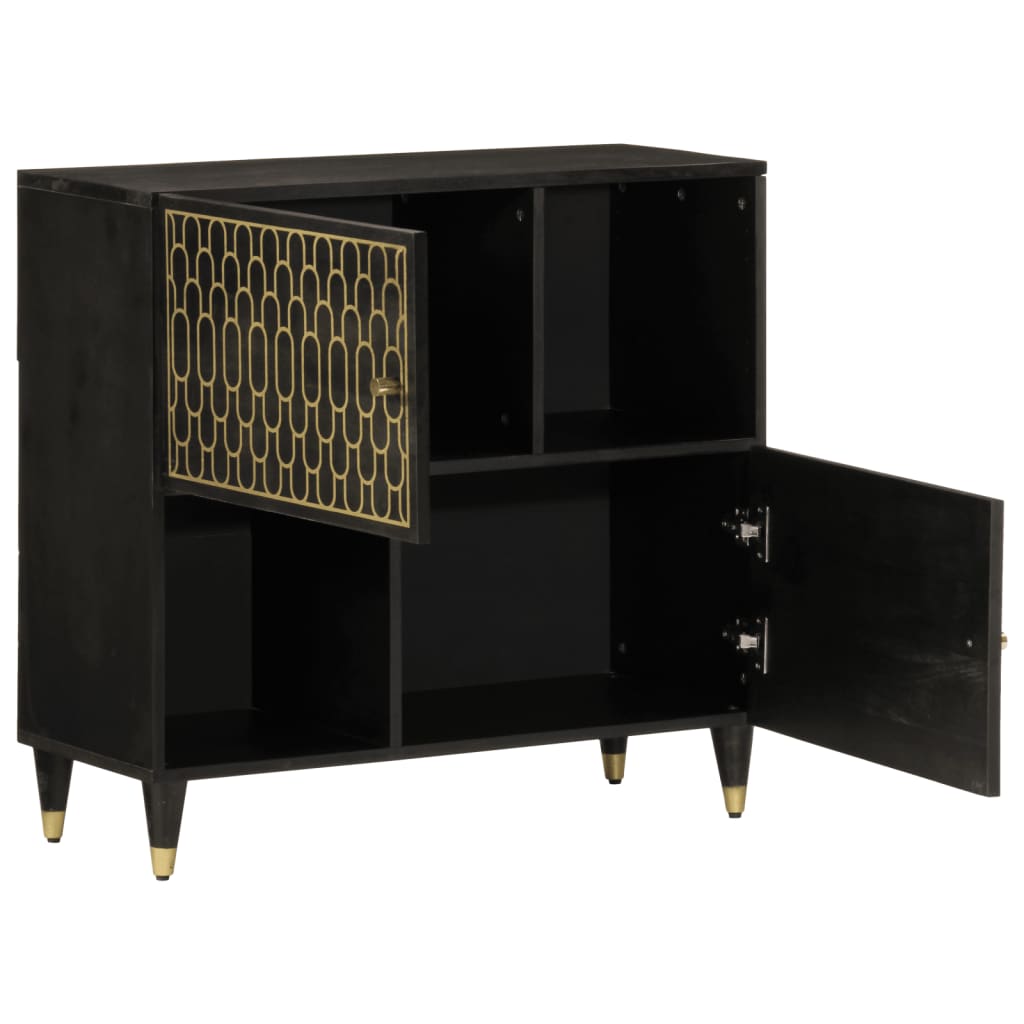 Credenza 80x33x75 cm in Legno Massello di Mango - homemem39