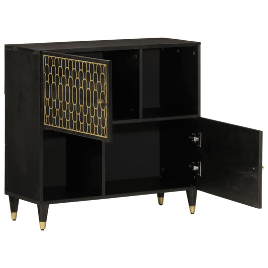 Credenza 80x33x75 cm in Legno Massello di Mango - homemem39