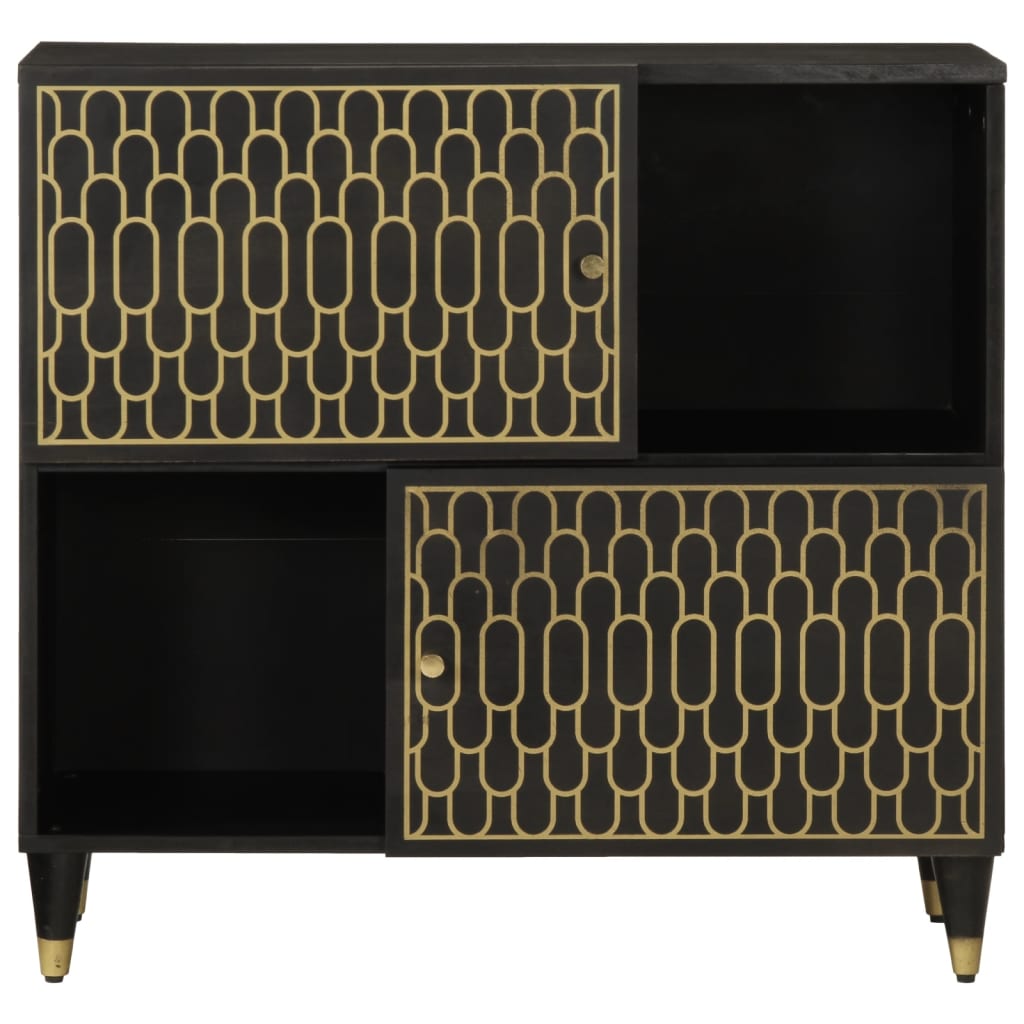 Credenza 80x33x75 cm in Legno Massello di Mango - homemem39