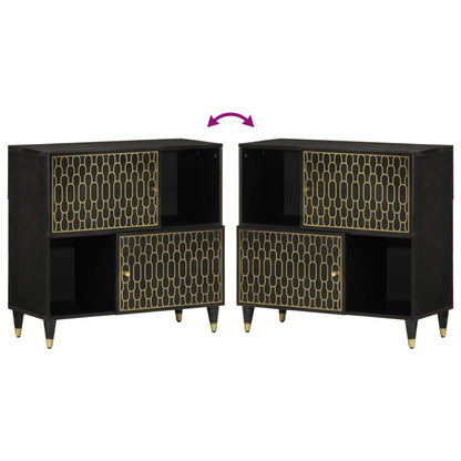 Credenza 80x33x75 cm in Legno Massello di Mango - homemem39