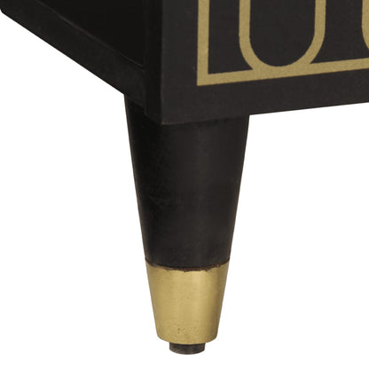 Credenza 90x33x75 cm in Legno Massello di Mango - homemem39