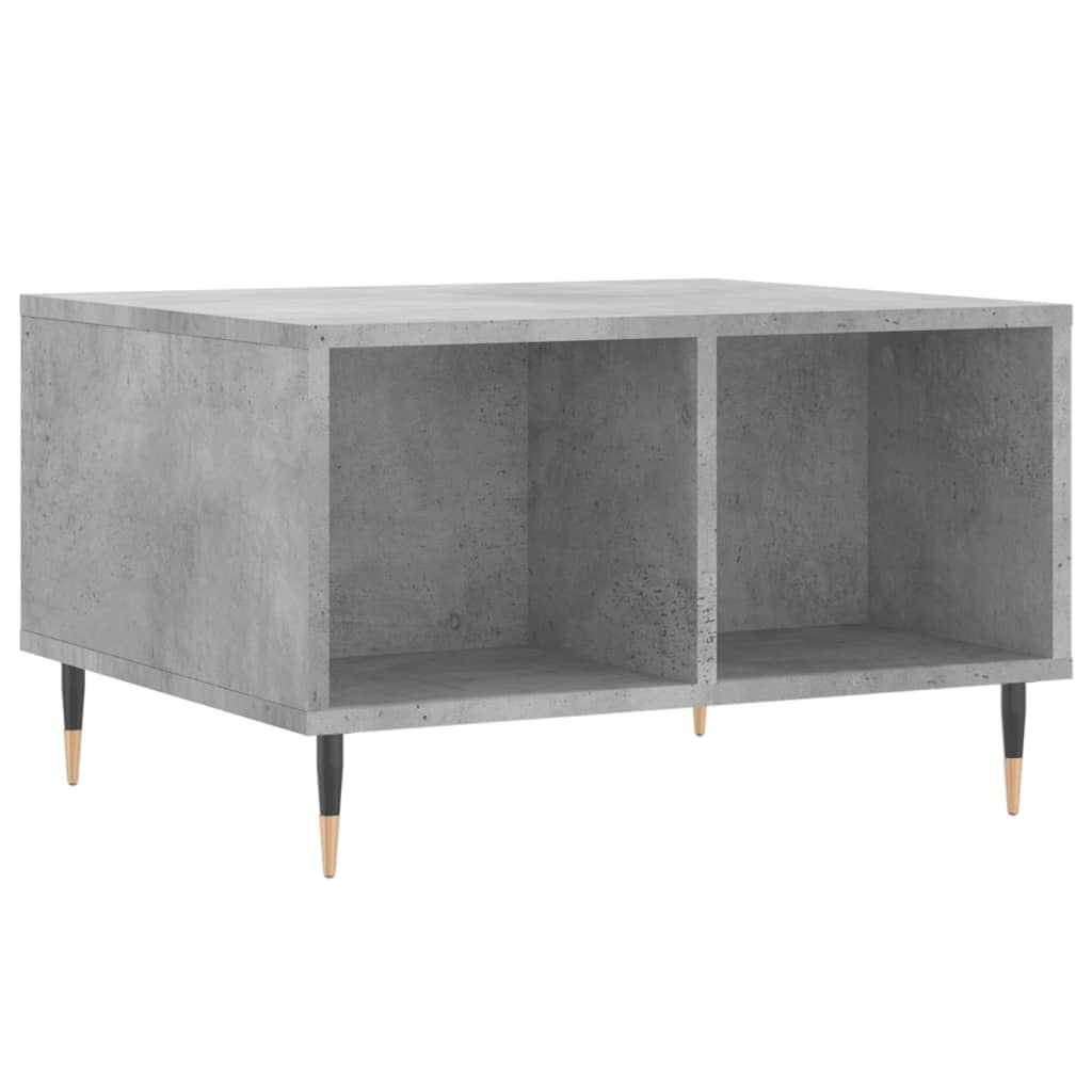 Tavolino Salotto Grigio Cemento 60x50x36,5 cm Legno Multistrato | homemem39