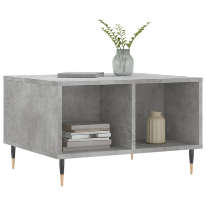Tavolino Salotto Grigio Cemento 60x50x36,5 cm Legno Multistrato | homemem39