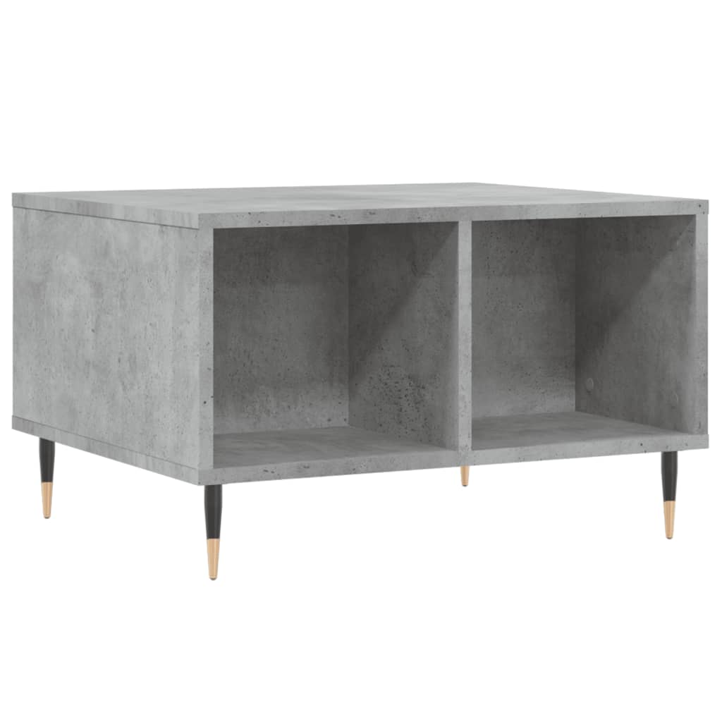 Tavolino Salotto Grigio Cemento 60x50x36,5 cm Legno Multistrato | homemem39