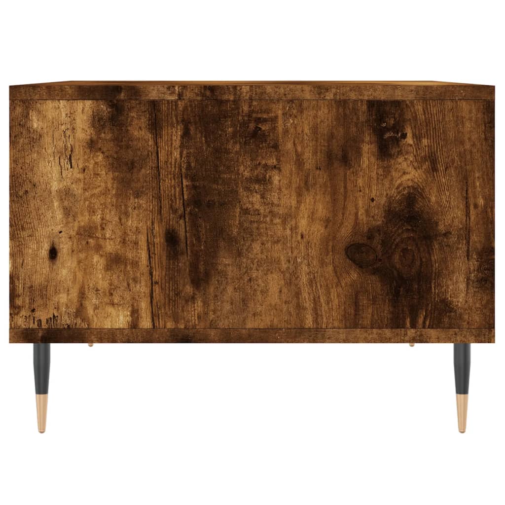 Tavolino da Salotto Rovere Fumo 60x50x36,5 cm Legno Multistrato | homemem39