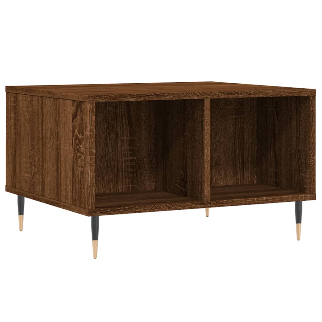 Tavolino da Salotto Rovere Marrone 60x50x36,5 cm in Multistrato | homemem39