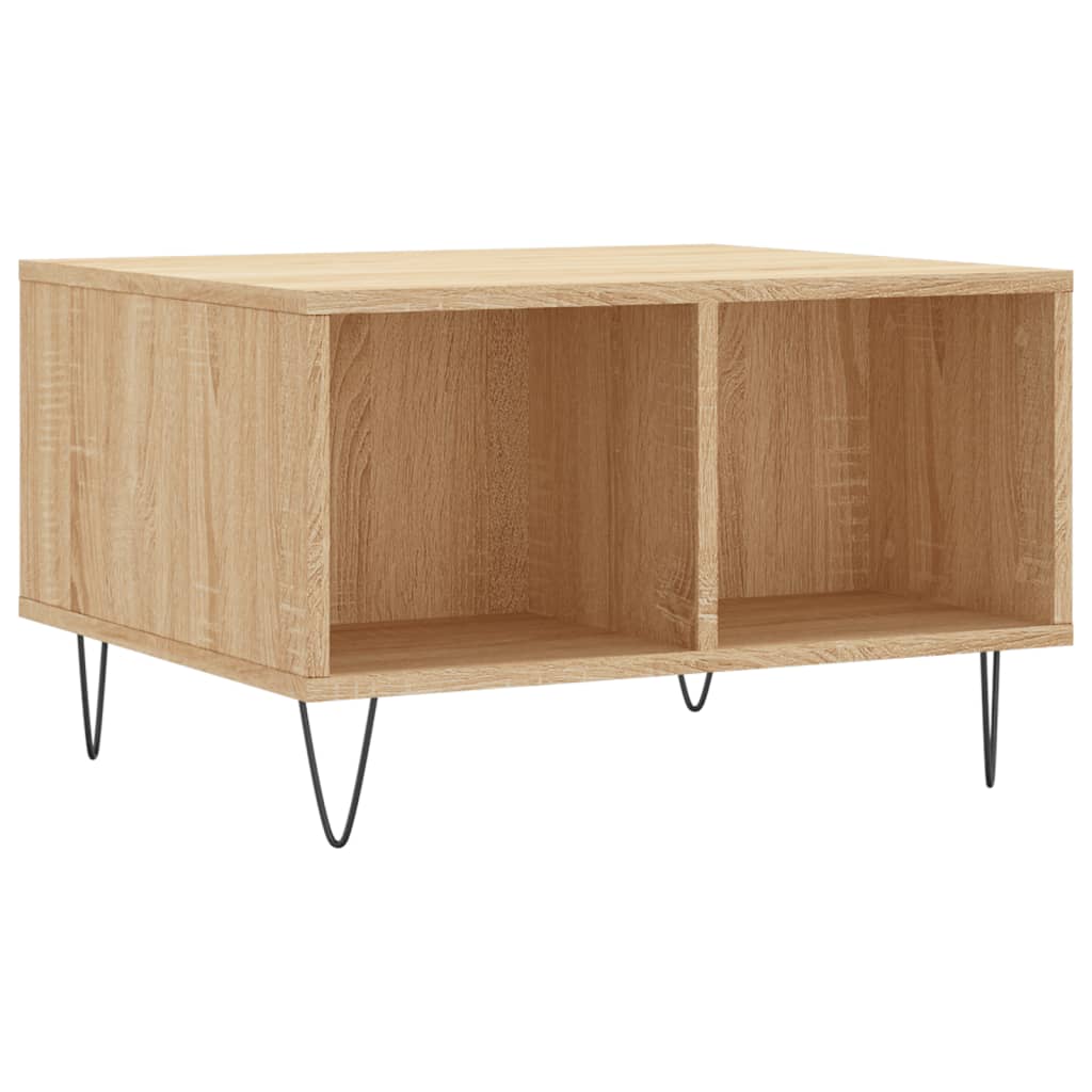 Tavolino Salotto Rovere Sonoma 60x50x36,5 cm Legno Multistrato | homemem39