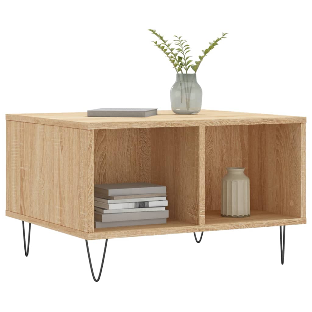Tavolino Salotto Rovere Sonoma 60x50x36,5 cm Legno Multistrato | homemem39