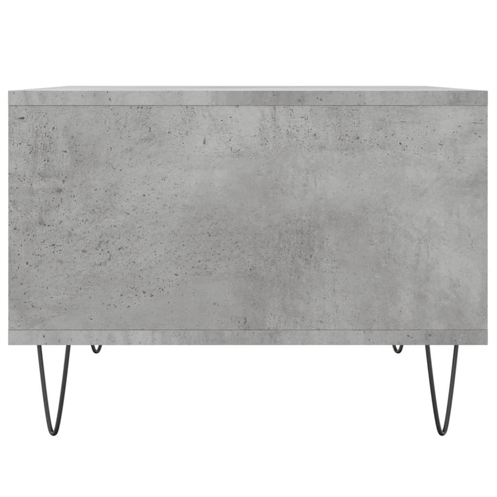 Tavolino Salotto Grigio Cemento 60x50x36,5 cm Legno Multistrato | homemem39