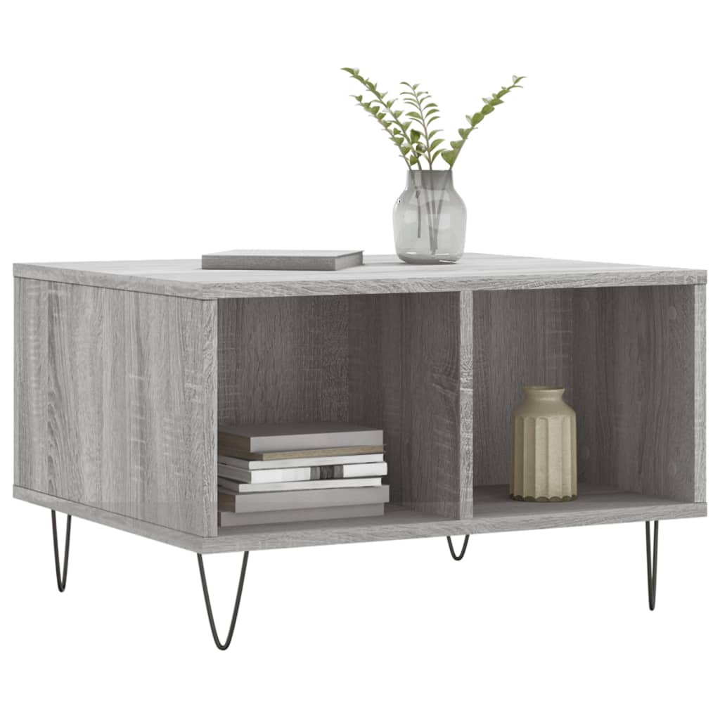 Tavolino da Salotto grigio sonoma 60x50x36,5 cm in Multistrato | homemem39