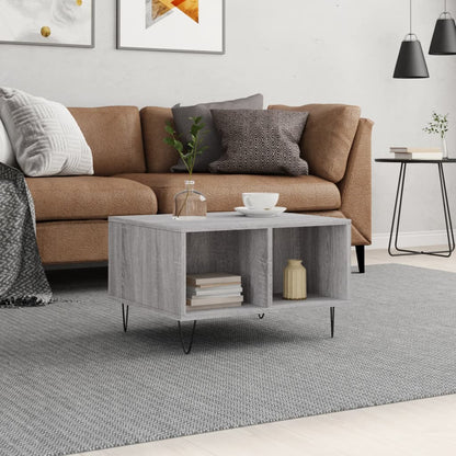 Tavolino da Salotto grigio sonoma 60x50x36,5 cm in Multistrato | homemem39